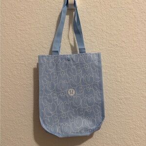 lululemon athletica Light Blue Patterned Tote